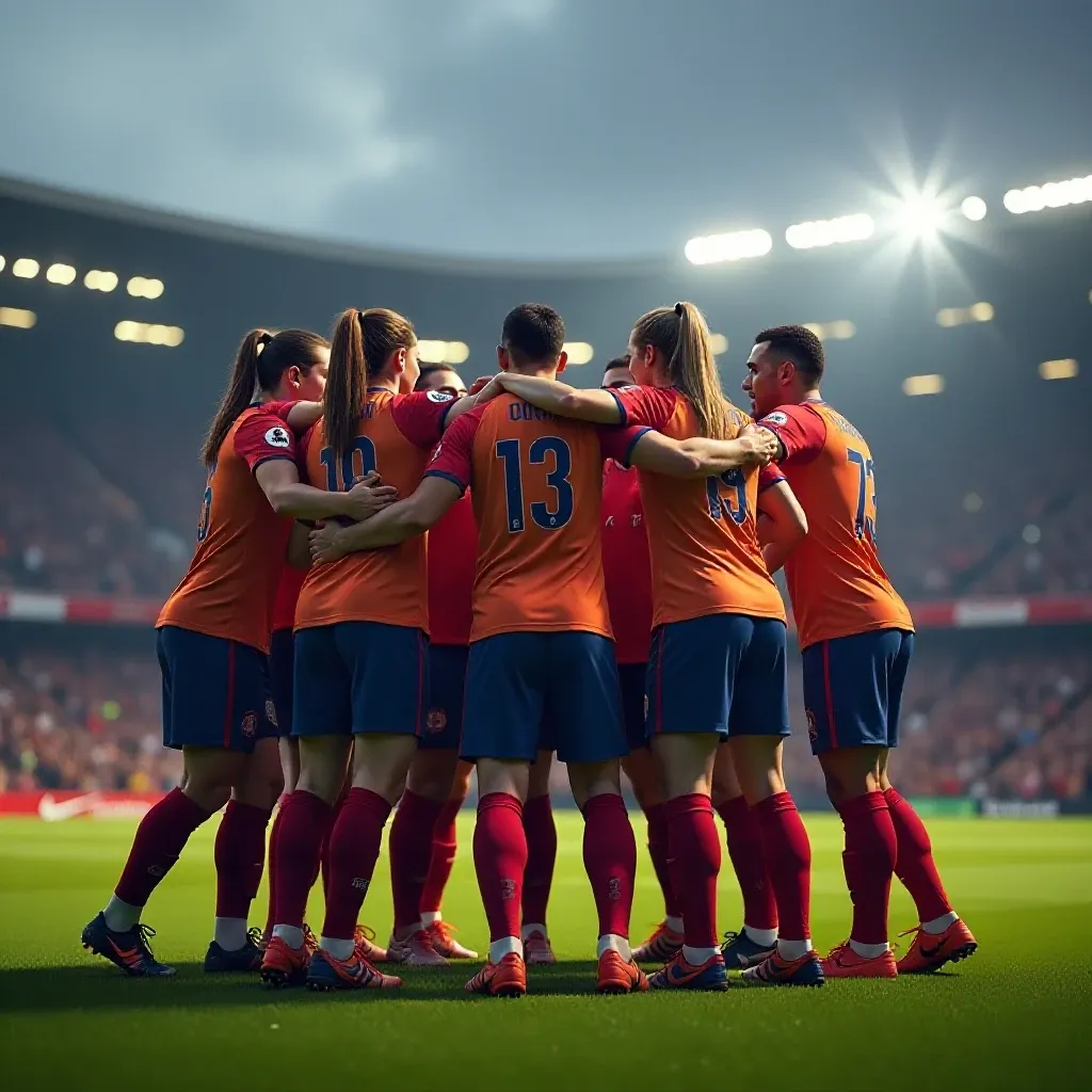 Victorious Team Celebration